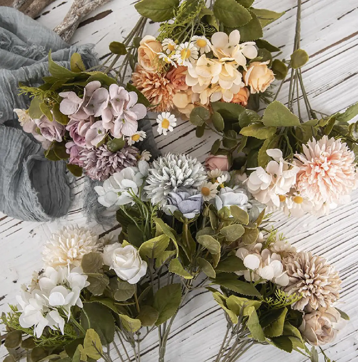 Autumn Dried Chamomile Flower Artificial Wedding Birthday Party