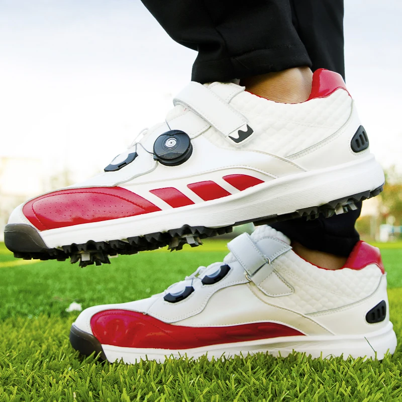 Спортивная обувь; Женская дышащая обувь; Новинка; Нескользящая и водонепроницаемая обувь для отдыха; Мужская обувь для гольфа из искусственной кожи