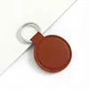 Round keychain-coffee color