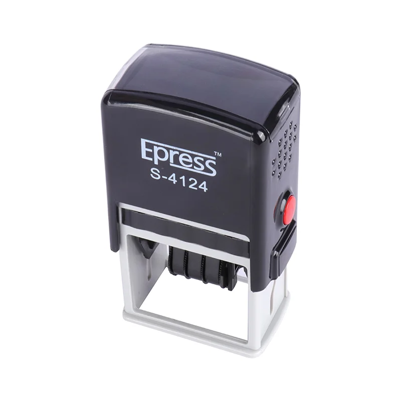Автоматическая машина для печати на дате S-4124D персональный офисный логотип самодостаточный резиновый прямоугольник s