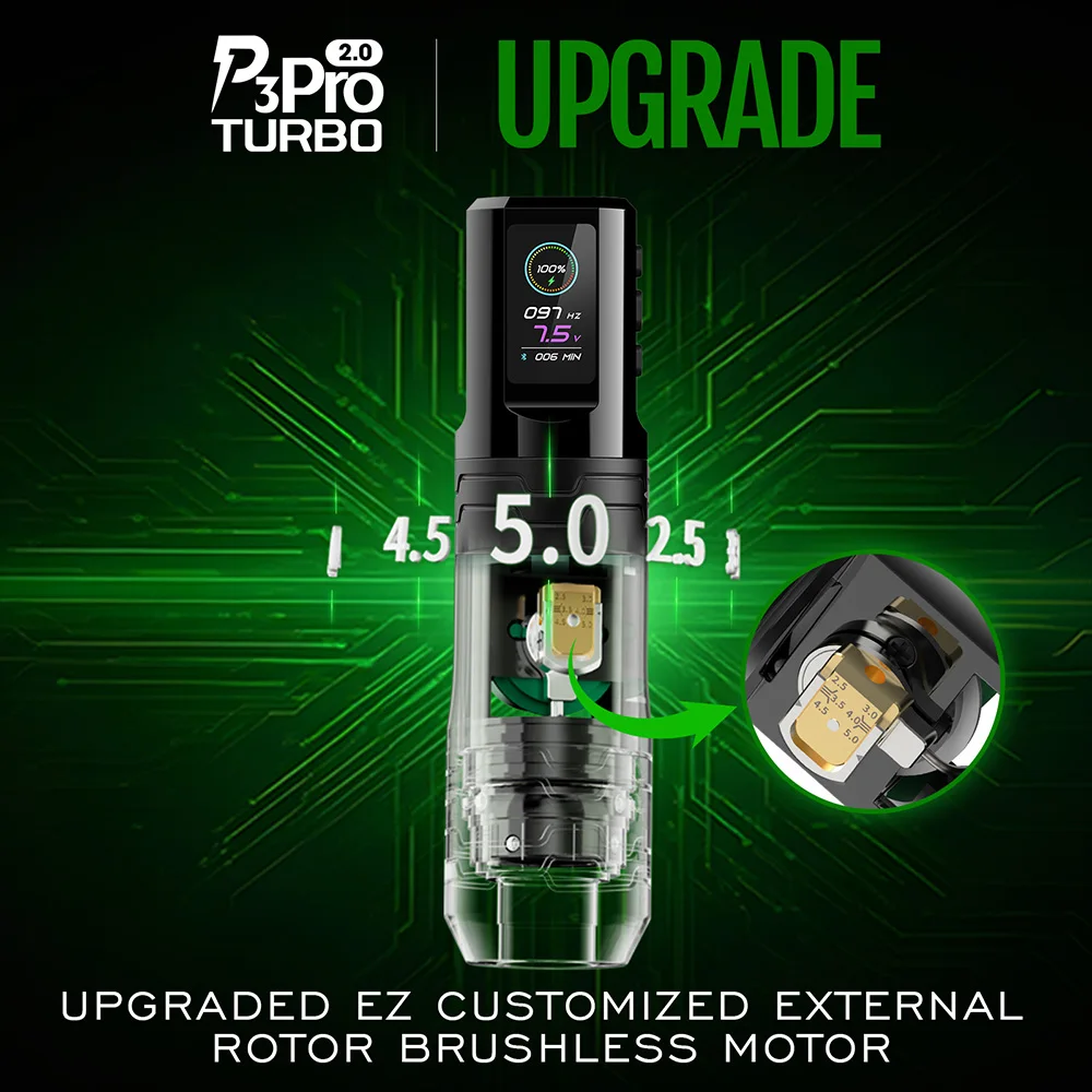 卸売 EZ P3 Pro ターボ 2.0 ワイヤレス タトゥー マシン | 6ストローク