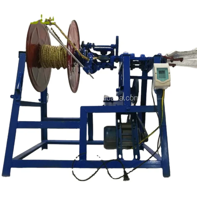 Automatic Hemp Straw Rope Making Machine/Non-Woven Fabric Rope Maker/Coir  Rope Making Machine Straw Rope Braiding Making Machine