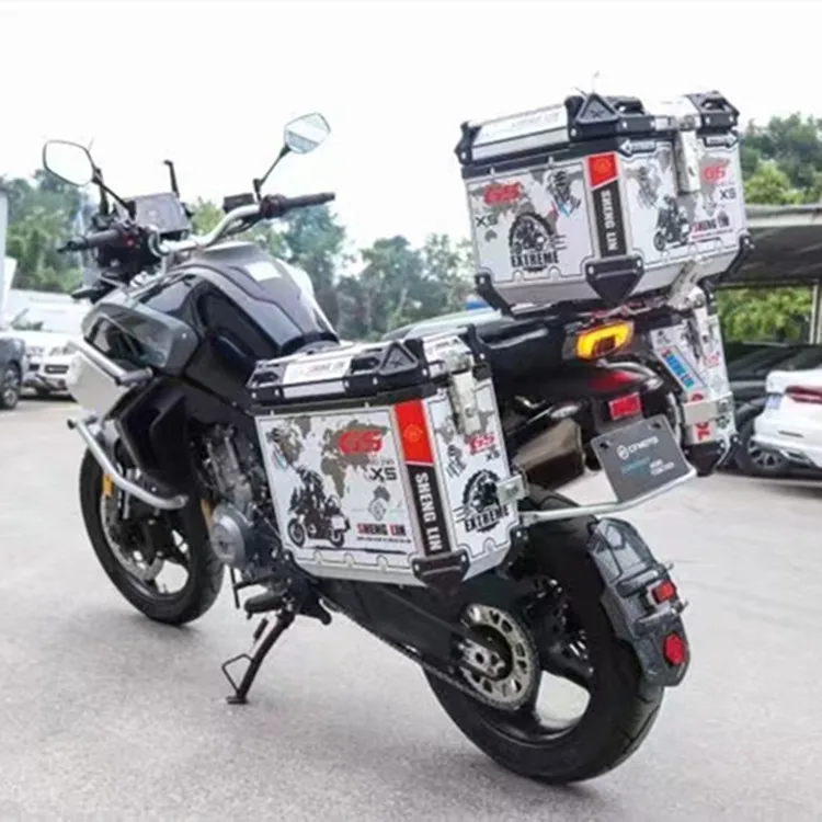 Direct Sale Highend Motorcycle Trunk X7 Trunk Aluminummagnesium Alloy