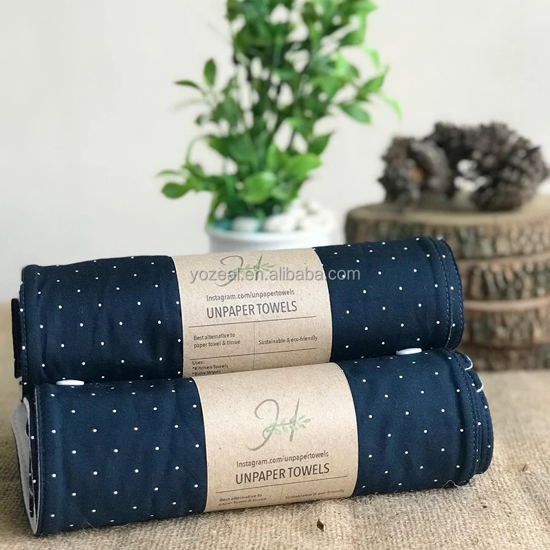 Hot Selling Ecofriendly Reusable Bamboo Cotton Unpaper Towels Organic