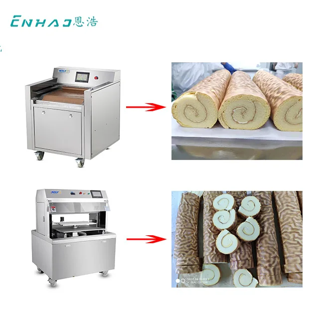 Commercial Automatic Cake Rolling Machine and Equipment swiss Roll Cake swiss Roll Cake Production Line