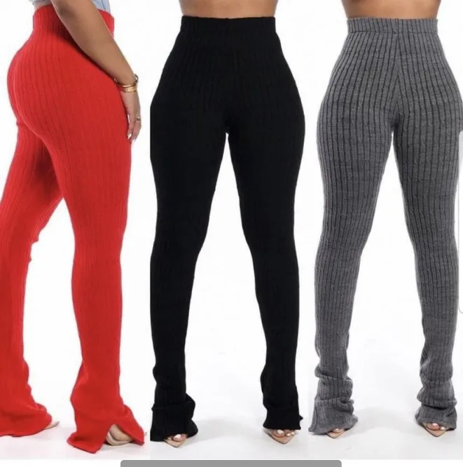 Women's High Waist Knitted Pencil 