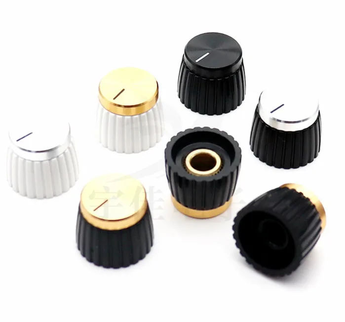 Manopola Volume Alluminio 38mm Per Potenziometro – Amplificatore Audio – BZ