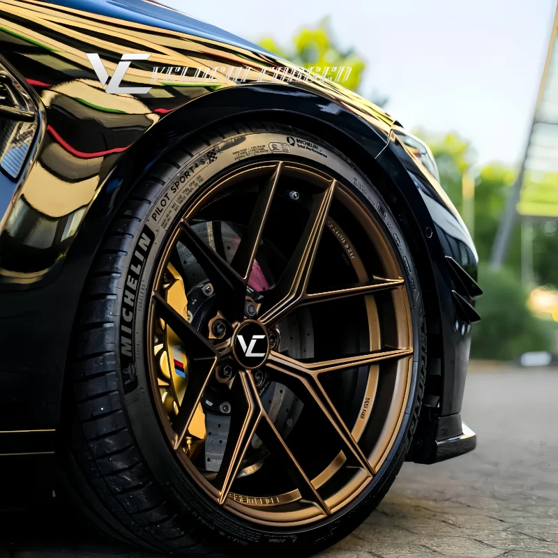 Velochi Custom Deep Concave Forged Brushed Polished 5x120 5x112 5x114.3 ...