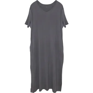 Robe Style Summer Medium Long Short Sleeve Pregnant Women Summer Plus-size Ladies Top