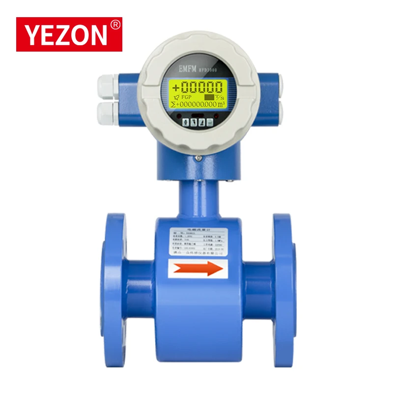PL111 Diesel Brook Electromagnetic Flow Meter PTFE Integrative RS485 Display OEM Customized for Water Application Oil Gas