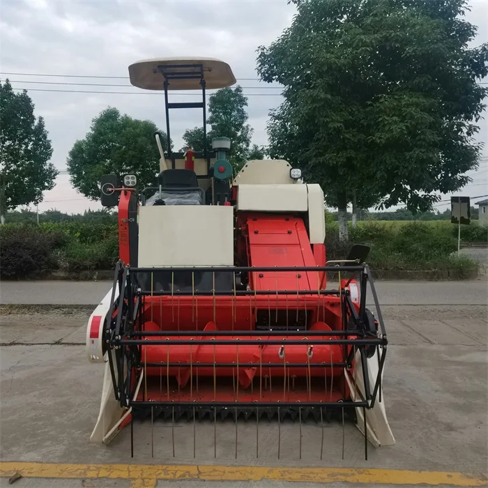 Factory Price 1500mm Cutter Smallest  Longitudinal Mini Rice Combine Harvester for Hill Plot