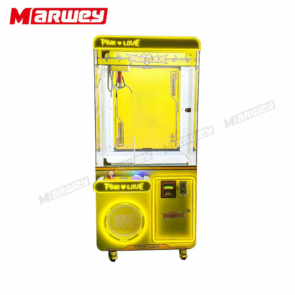 Оптовая продажа популярный привлекательный металлический шкаф плюшевый игрушечный кран машина с монетоприемным кукольным