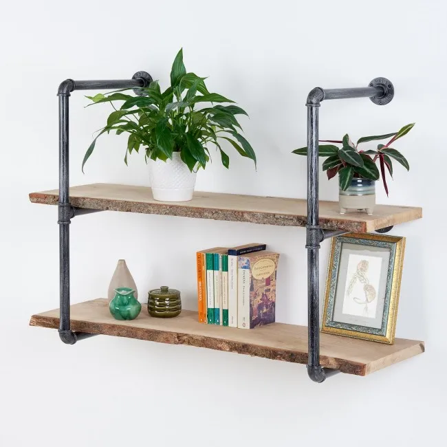 Кронштейны сверхмощные 2 3 слоя многоуровневый Декор деревенский Металл Сталь плавающий монтаж чугунный промышленный настенный кронштейн для полки трубы