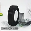 1039#Cinta de tul negra de 2 cm, 50 yardas