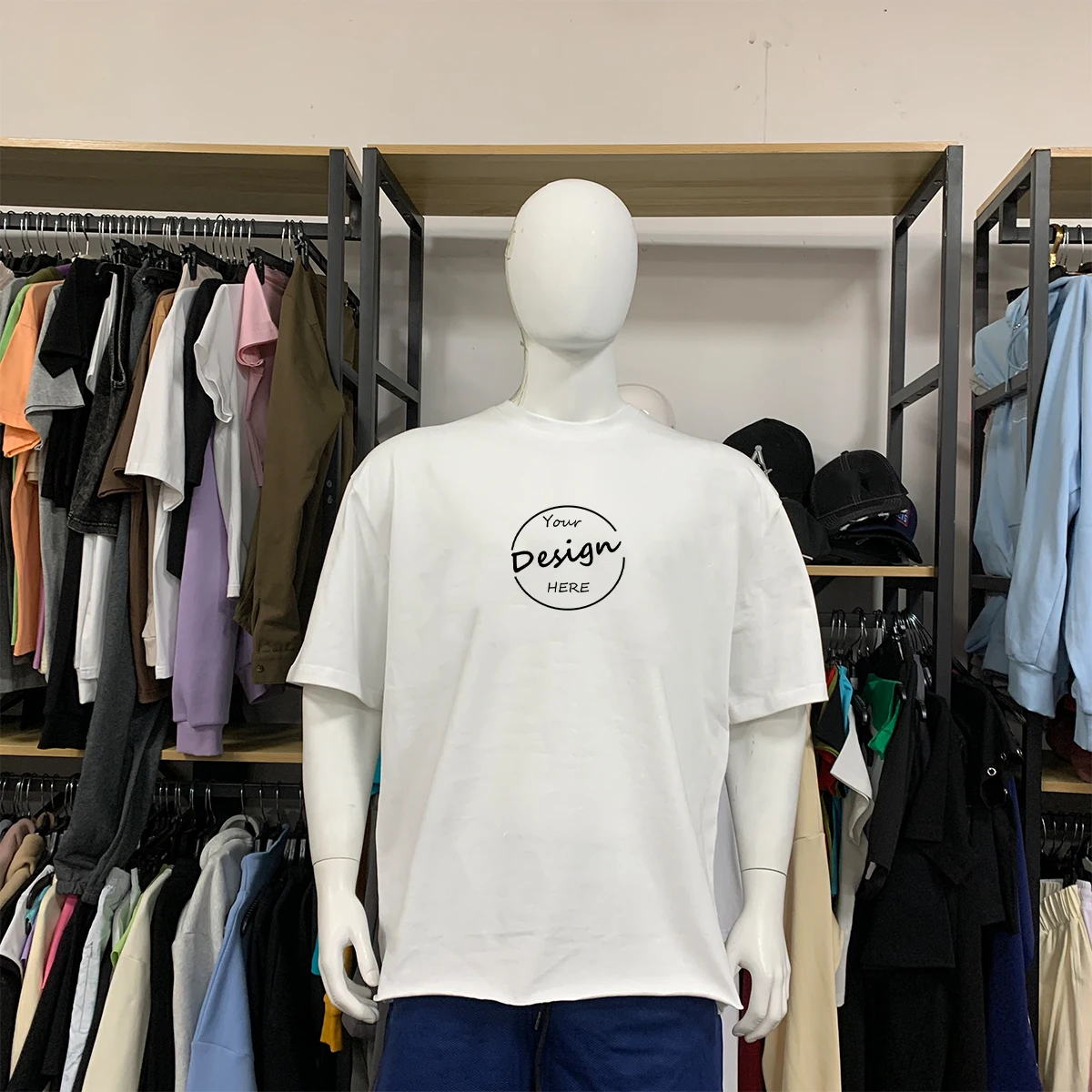 High Quality Wholesale 100% Cotton Tshirts Men T Shirts Plain DTG Printing Blank Personalized Oversized T-shirt