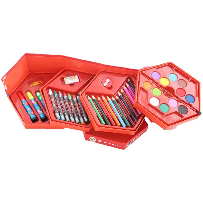 46-pc Art/colour box for Girls 