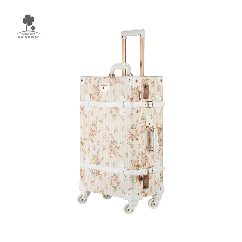 Wholesale Girls Floral Printing Design Cute Carry-On Spinner