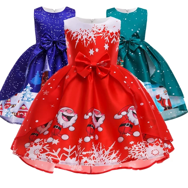 strapless open back dress Fancydresswale Christmas dress for girls-Red main image 1