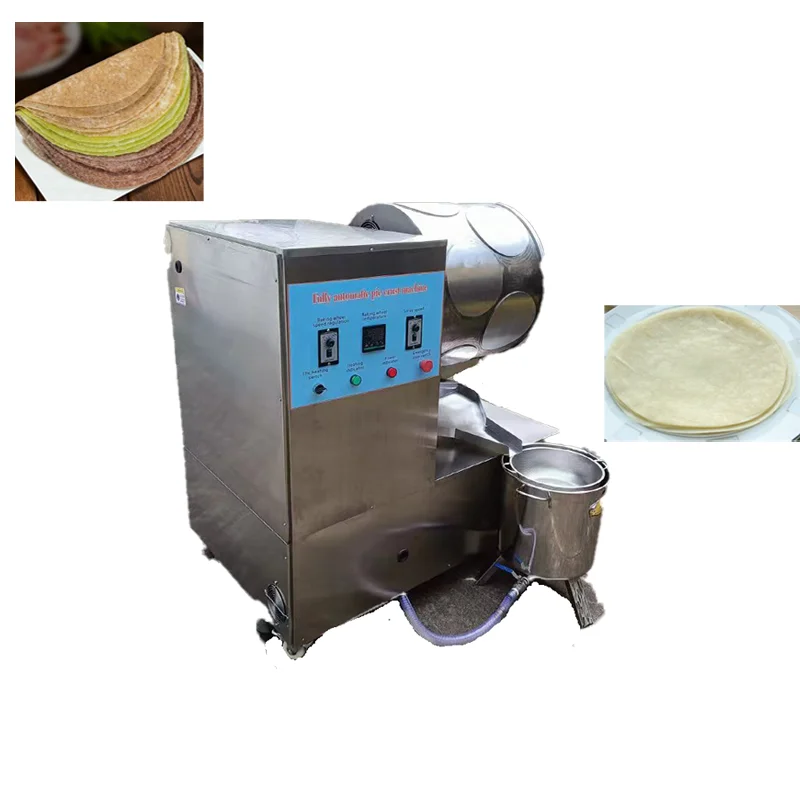 Lumpia Samosa Pastry Spring Roll Sheet Making Machine Automatic Samosa