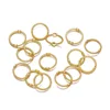 100 piezas de color dorado (aprox.7.5*7.5mm)