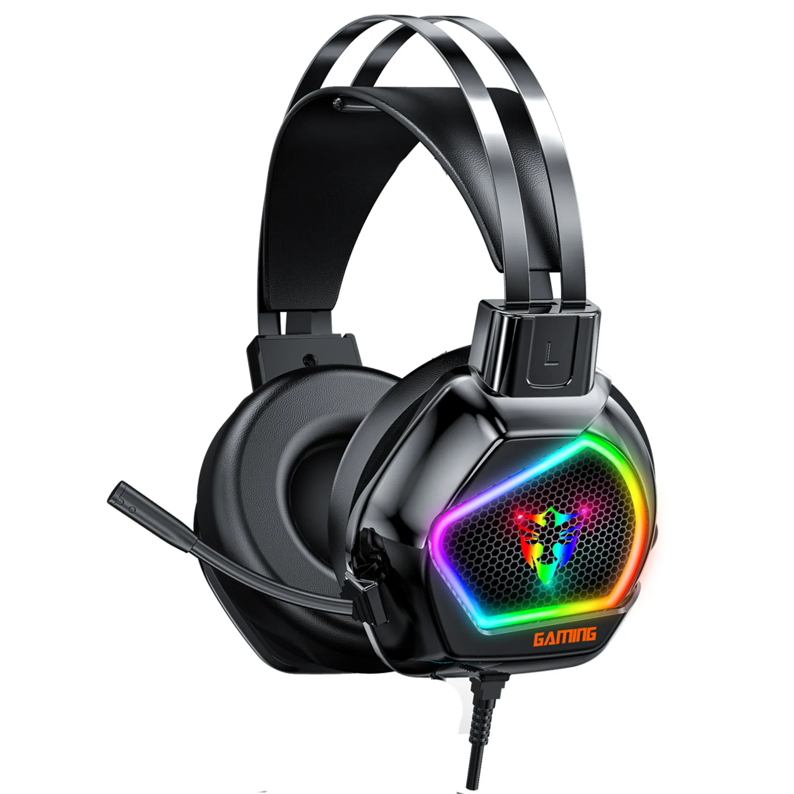 G601 E-Sports Headset: Multicolor Light Gaming Headphone with
