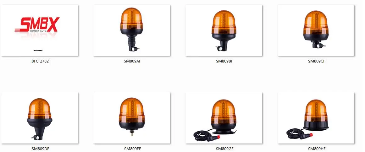 Single bolt mount led warning strobe lights 12V 24V led forklift truck warning light Amber blue red warning beacon light
