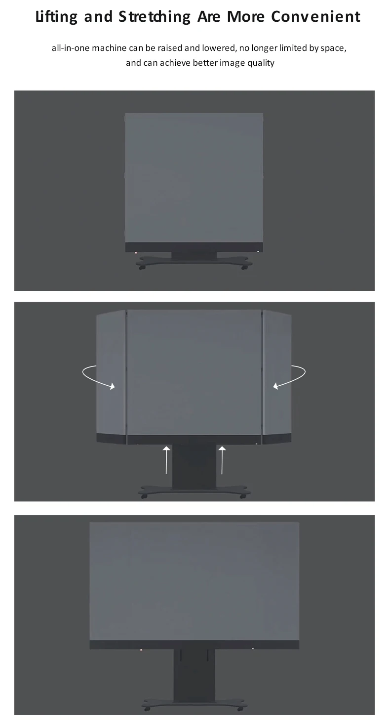 Rear Projection 100 Inch Conference Room Touch LED Screen Interactive ...