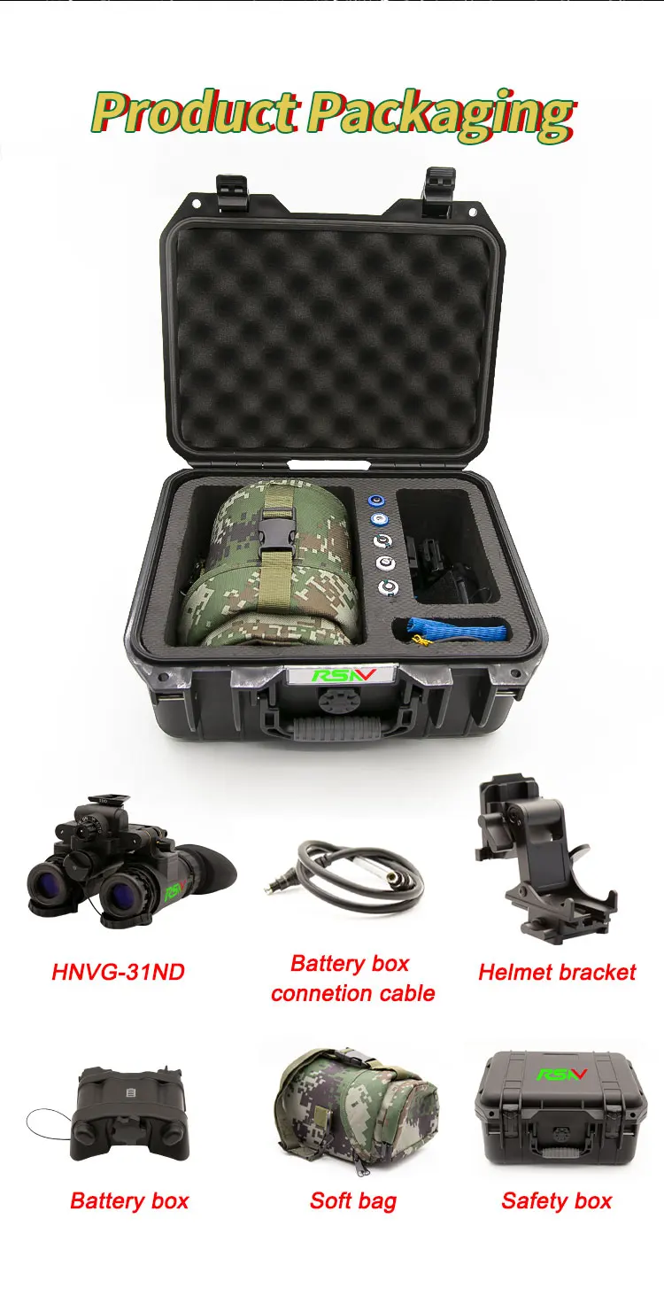 Cheap Gen2+ Gen3 Ir Illuminator Dual Tube Helmet Night Vision Goggles