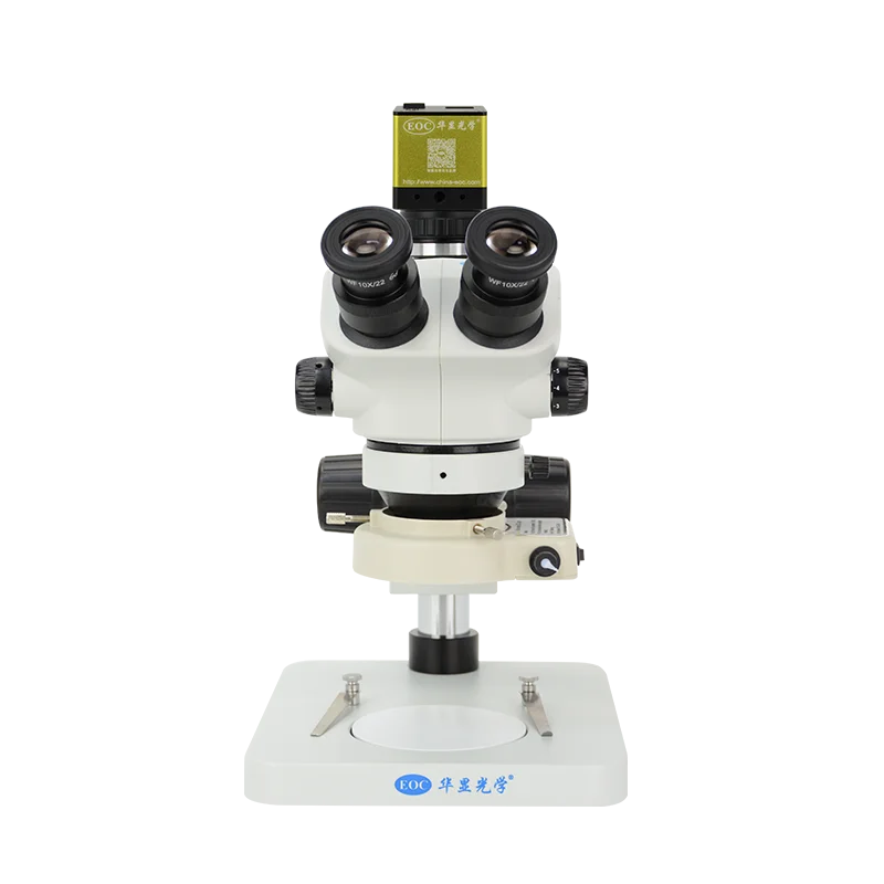 Trinocular Video Microscope for Biological Cells and Bacteria Observations Optical Machine Maintenance Binocular Microscope
