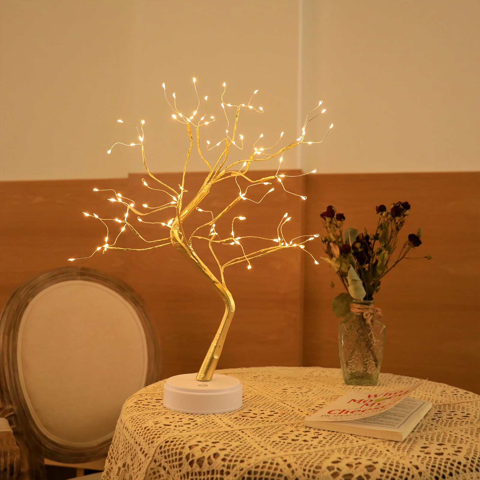 盆景树灯,萤火虫树灯,diy人造灯装饰礼品家居婚庆节日