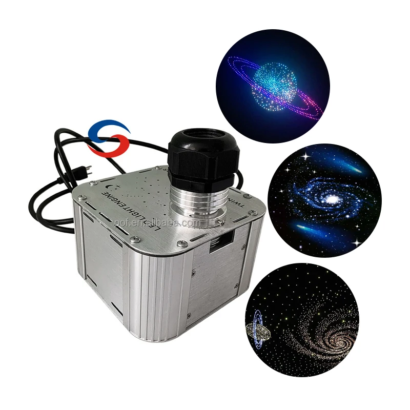 27W Star Ceiling Light with APP Control - Twinkle Projector & Fiber Optic Engine for Galaxy Effect