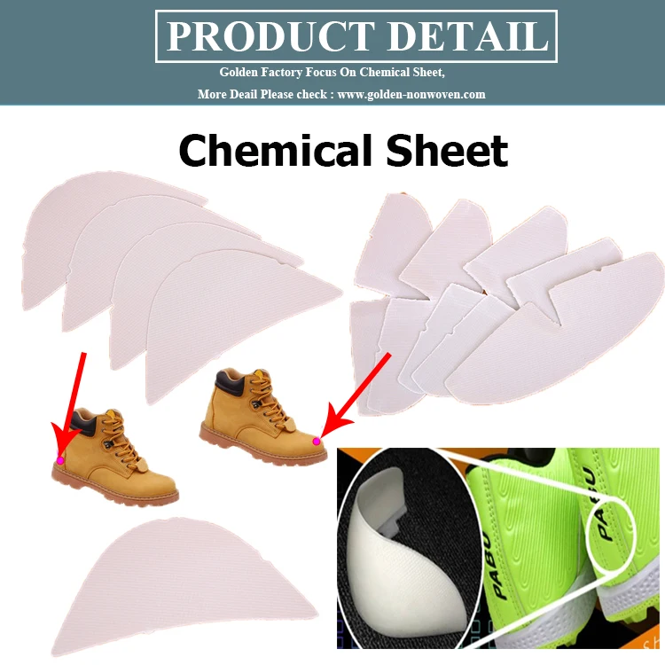 Non Woven Resistant Roof Toe Puff and Back Counter Materials Chemical Sheet Use for Shoe Lining