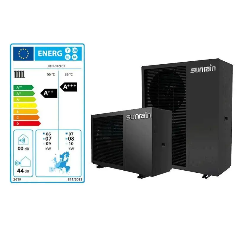 Sunrain OEM завод CE Keymark 6 кВт 8 12 18 тепловой насос R290 газ Erp A ++++ WIFI Full DC инвертор китайский