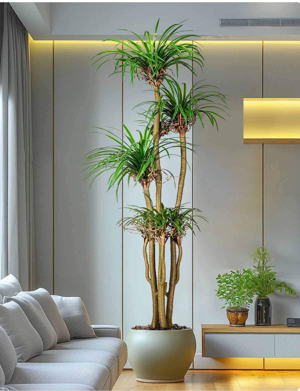 outdoor home tree simulated plastic pot greenery decorations-5