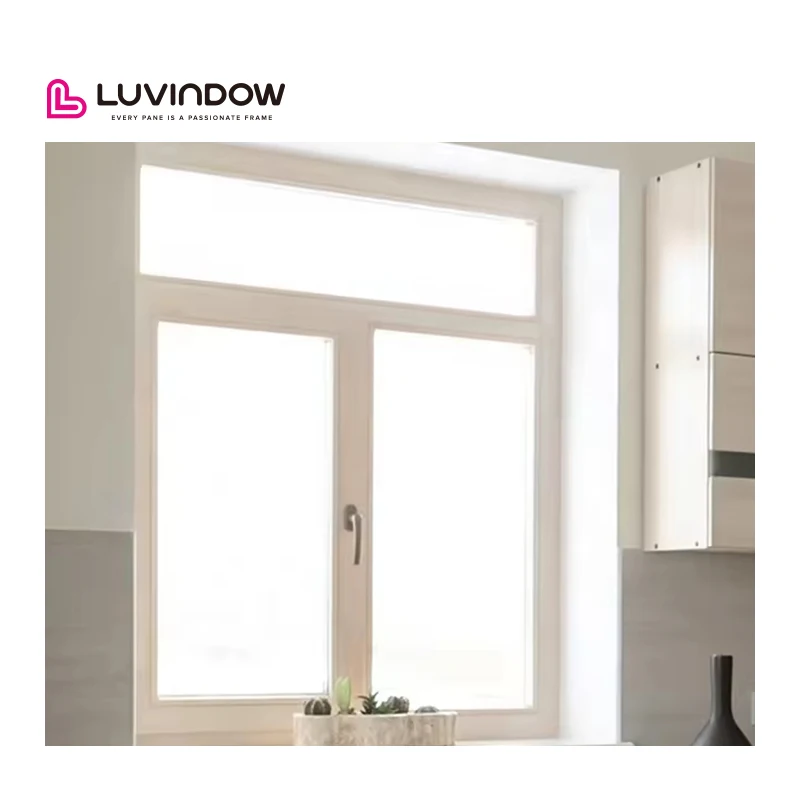 Luvindow Custom Made Double Glazed Casement Tile Turn Windows for Hotels Modern Hanging Curtains-Texas Project Commercial Case