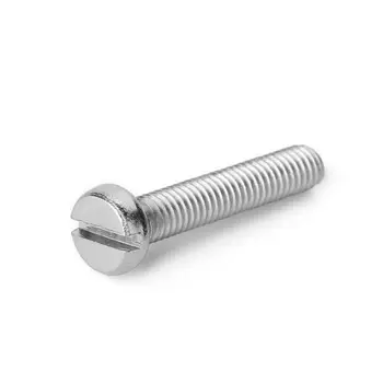Pan Head Bolts with Slots Flat Head Screw 304 Stainless Steel Machine Screw Bolts Slot Drive Binding Head Screw Bolts