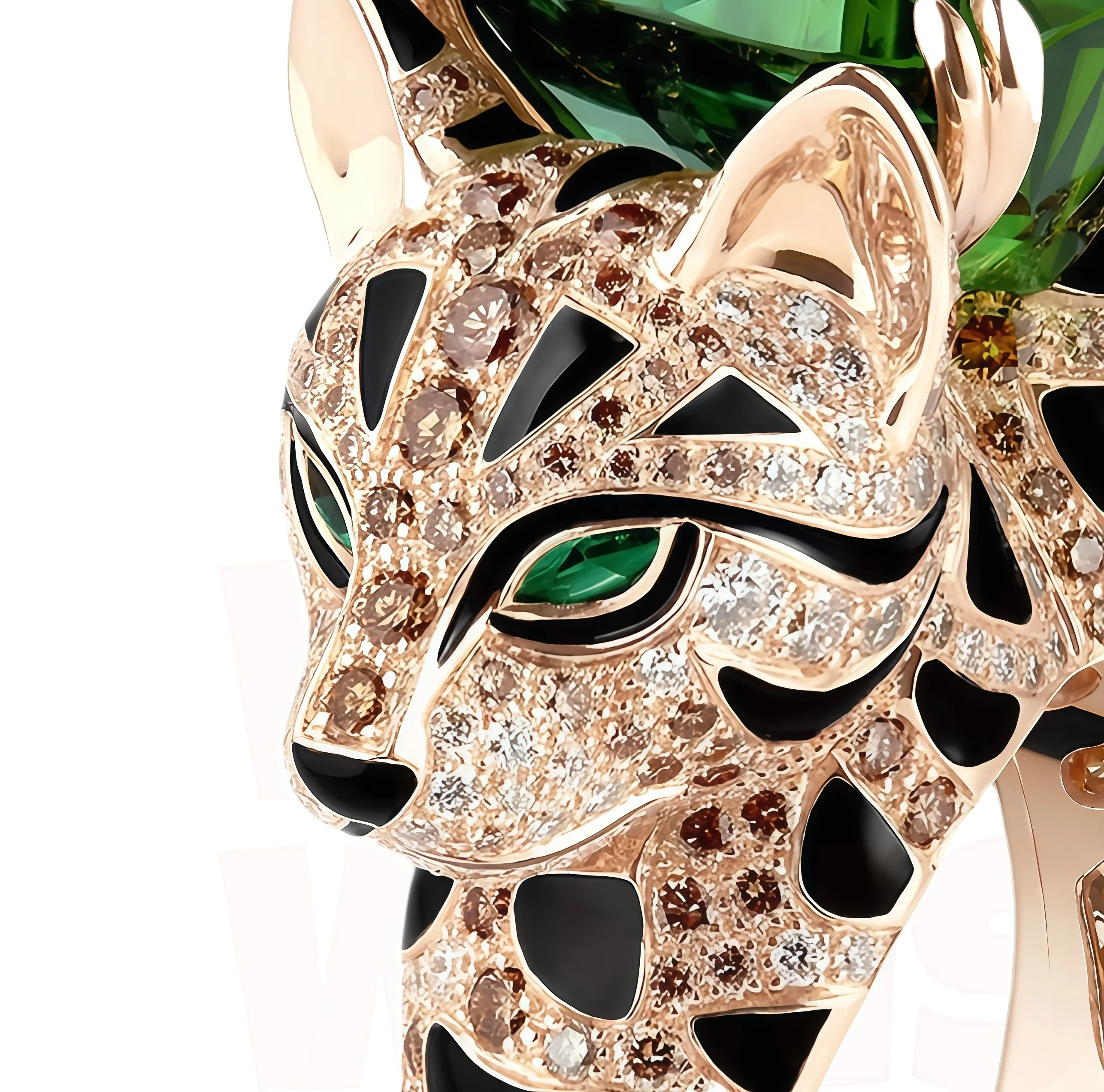 MUSHAN Jewelry Factory Muzo Emerald Gemstone 925 Sterling Silver Woman Rings Diamond Leopard Rings Women 18K Gold Ring Jewelry