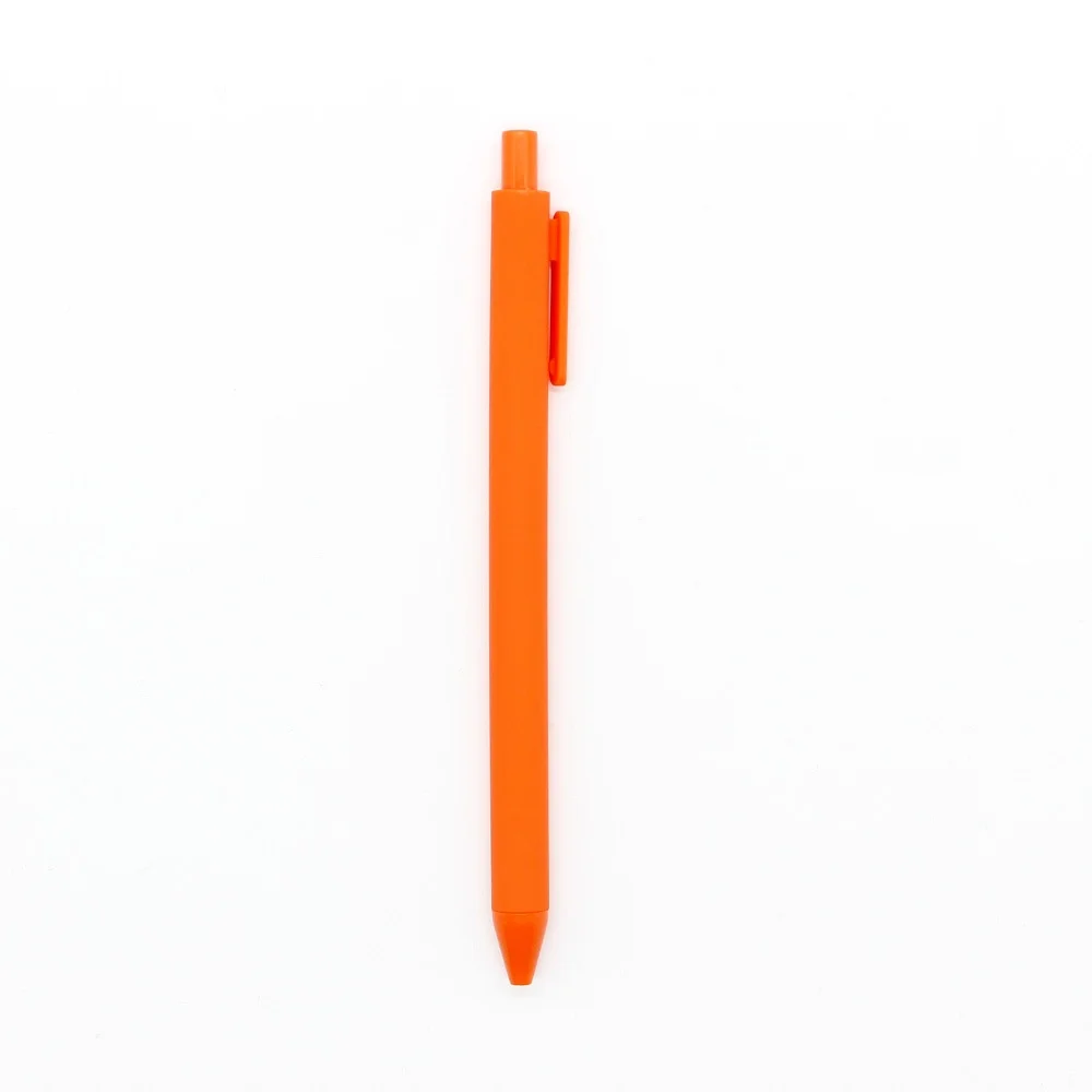 Plastic Promotional Pen With Creative Candy Colors Macaron Series Printed Logo Retractable Gel 1.0mm Black Ink Model_voghion.com