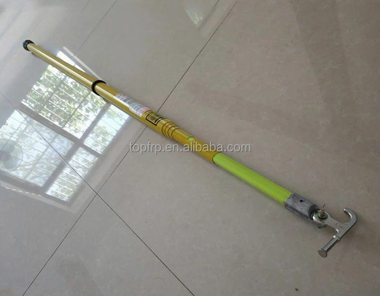 Triangle Fiberglass FRP High Voltage Telescopic Hot Stick Operating Rod ...