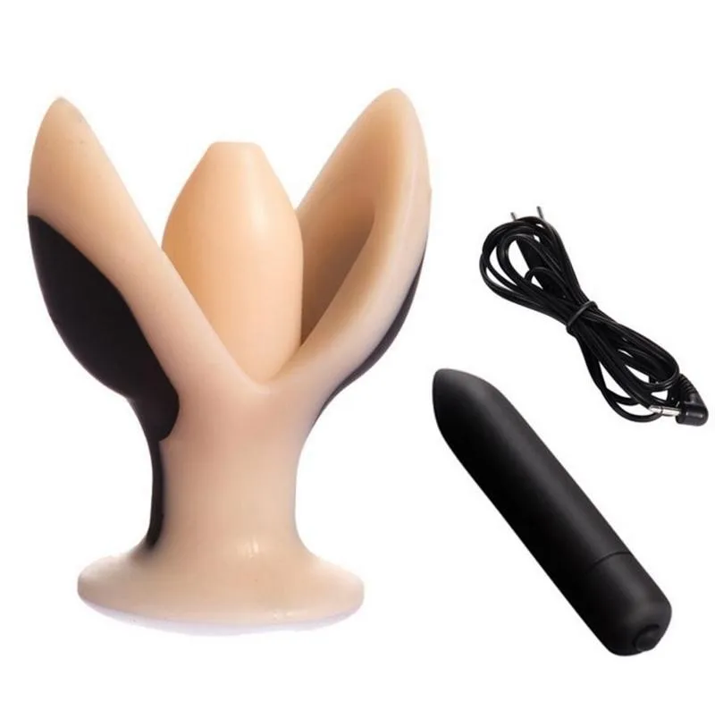 Electro Shock Large Vibrating Anal Plug Electrical Stimulation Butt Plug Anal Dilator Vibrator Electro Sex Toys For Men Woman image picture