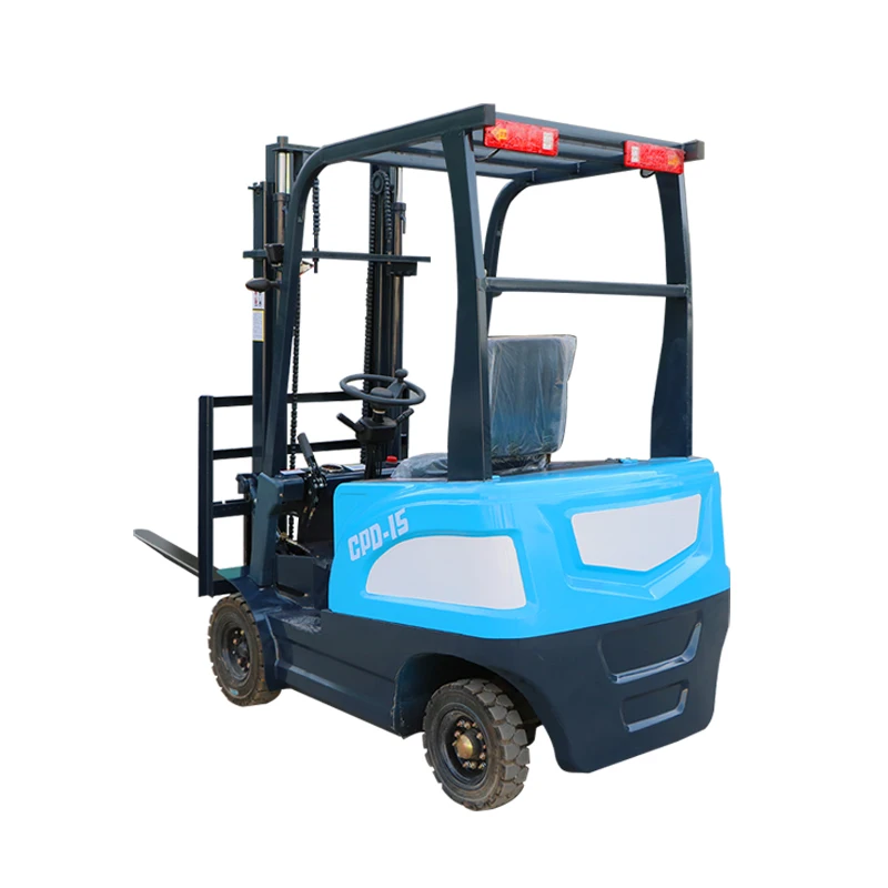 2024 China new energy four wheels battery electric forklift small 1500kg  hydraulic fully electric forklift for sale