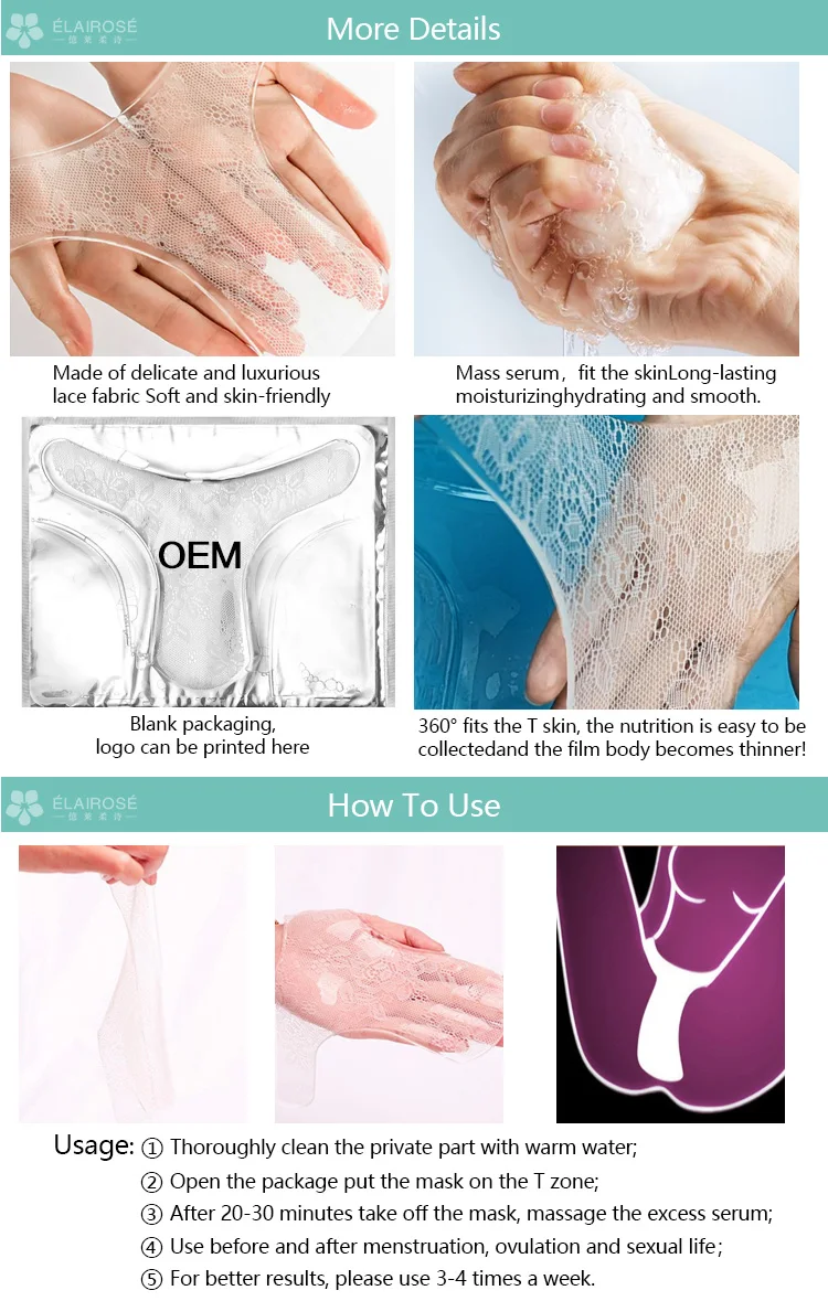 Whitening Moisturizing Lace Vaginal Mask Pack - T Zone