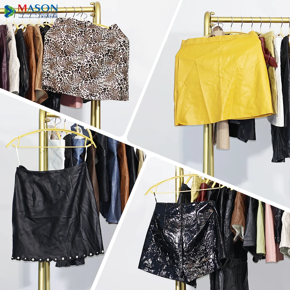 Chongqing Leather Skirt Leather Pants Second Hand Pants Bales Ladies