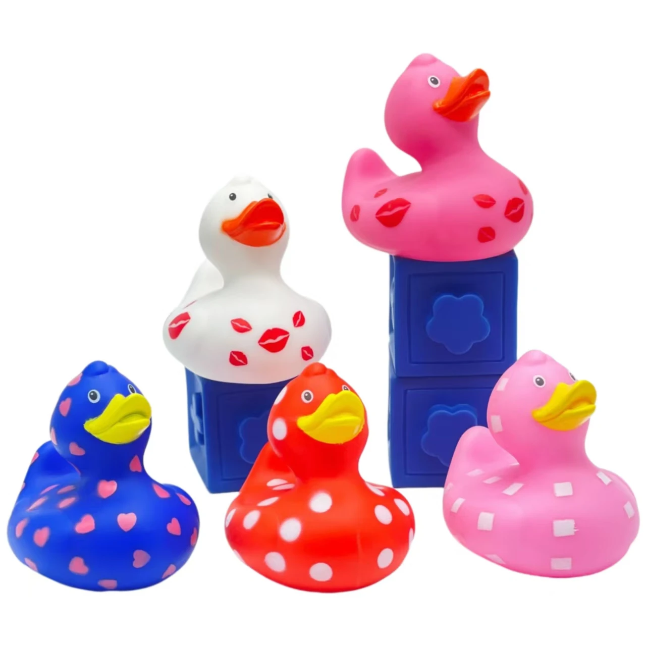 Multicolor Rubber Ducks Assorted Wholesale Bulk Inch Rubber Ducks  Customized Logo for Promotional Gifts/ Baby Bath Toys