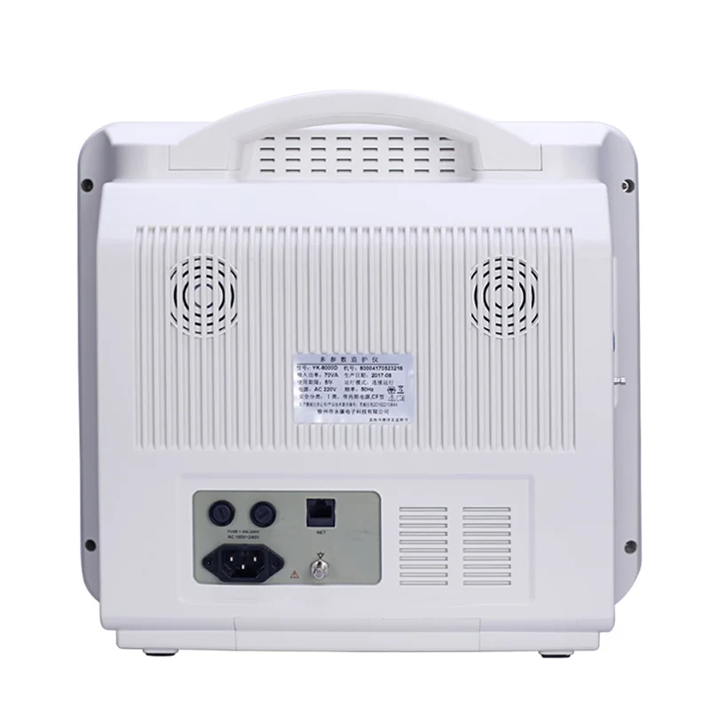 Yonker 8000D Spo2 nibp Resp ECG temp PR с дополнительным сенсорным экраном, кардиомонитор, многопараметрический монитор пациента для icu