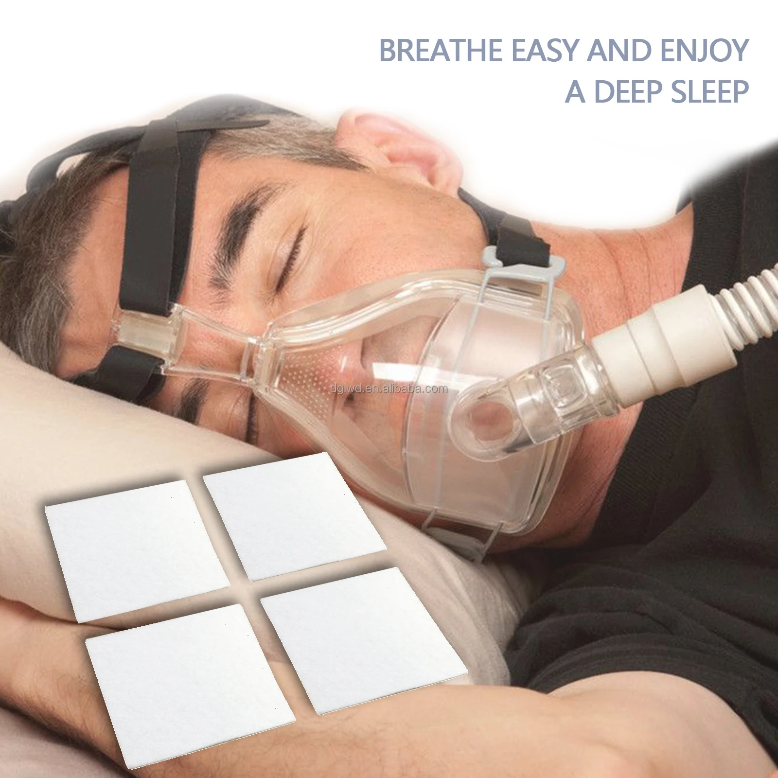 Disposable CPAP Filter with 99.995% Efficiency 5micron Porosity and 68MM*29MM Size for Weinmann CPAP Machines