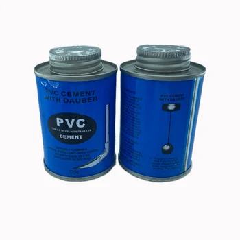Compression and corrosion resistant UPVC cement glue is used for bonding small curved and semi-curved plastic pipe joints