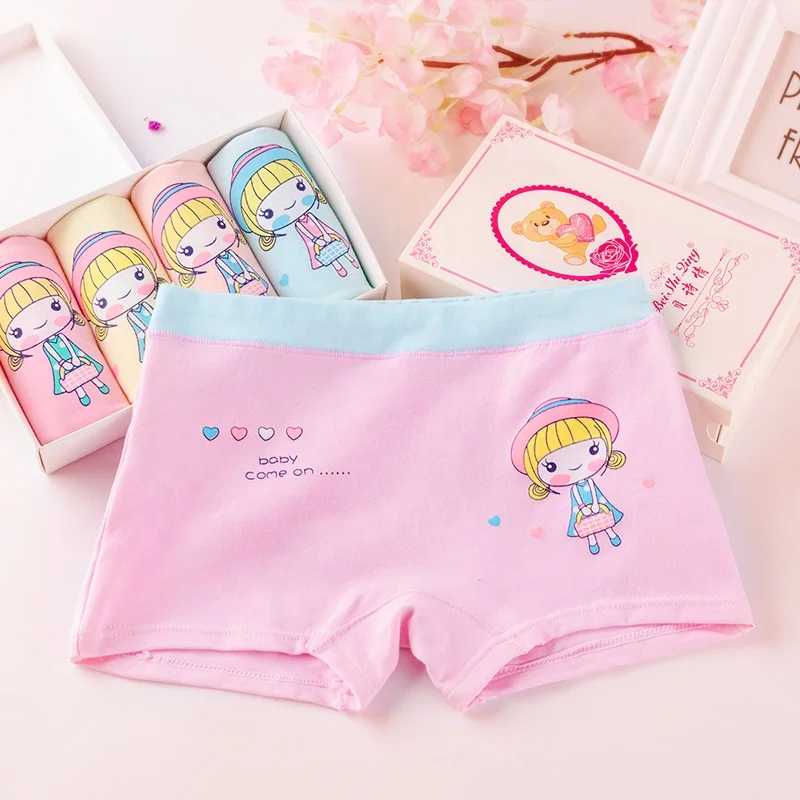 Новое нижнее белье, трусы для девочек, детские трусики с мультяшным рисунком, Симпатичные трусы, шорты, боксеры для девочек, хлопковые детские трусики
