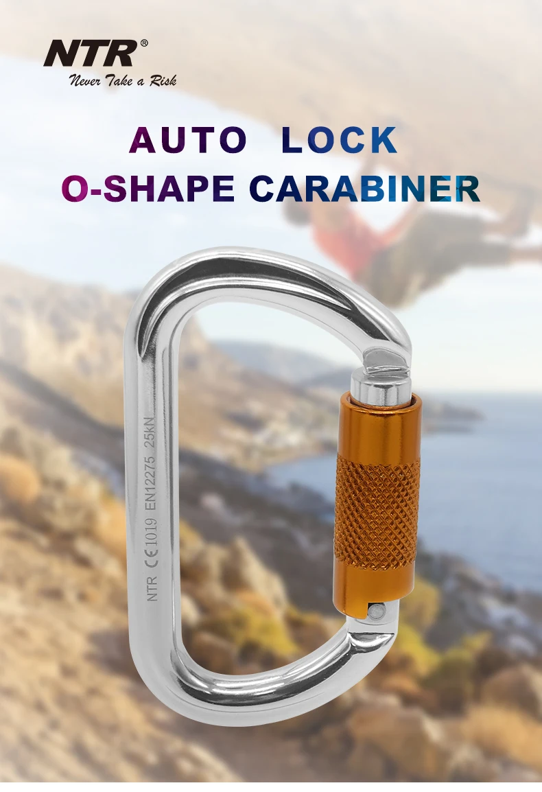 Aluminum Rock Oval/round Shaped Autolock Climbing Carabiner Buy