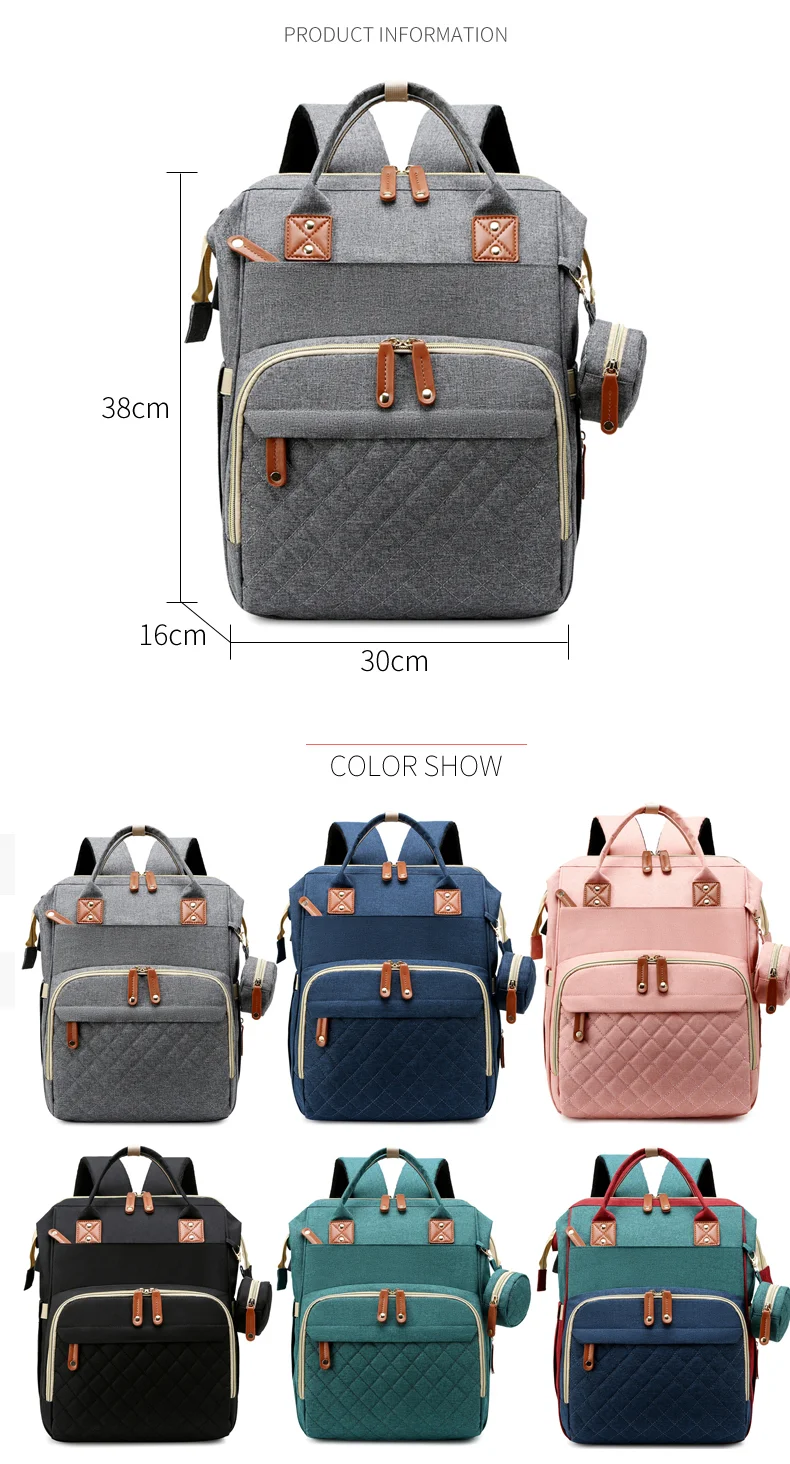 Factory Wholesale Waterproof Nylon Diaper Bag Foldable Usb Mommy Diaper Bag Backpack Buy